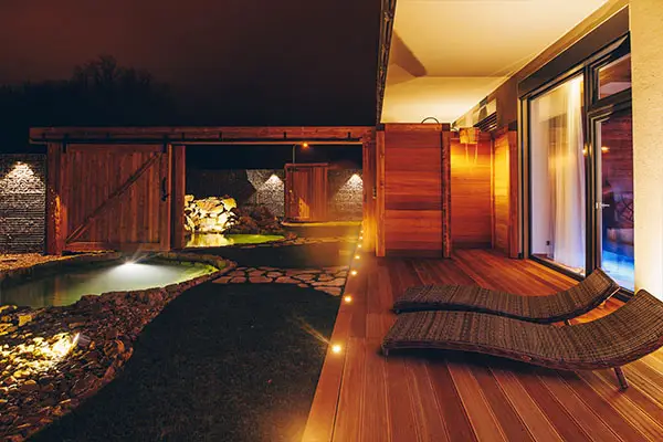 Privátní wellness Pardubice U Vinice – venkovní zóna